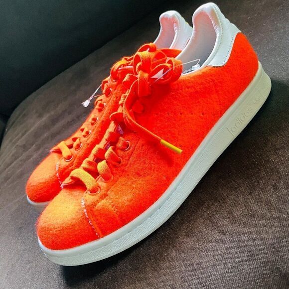 Very Rare PHARRELL Williams Adidas Stan Smith TNS Orange Tennis Balls - Picture 9 of 13